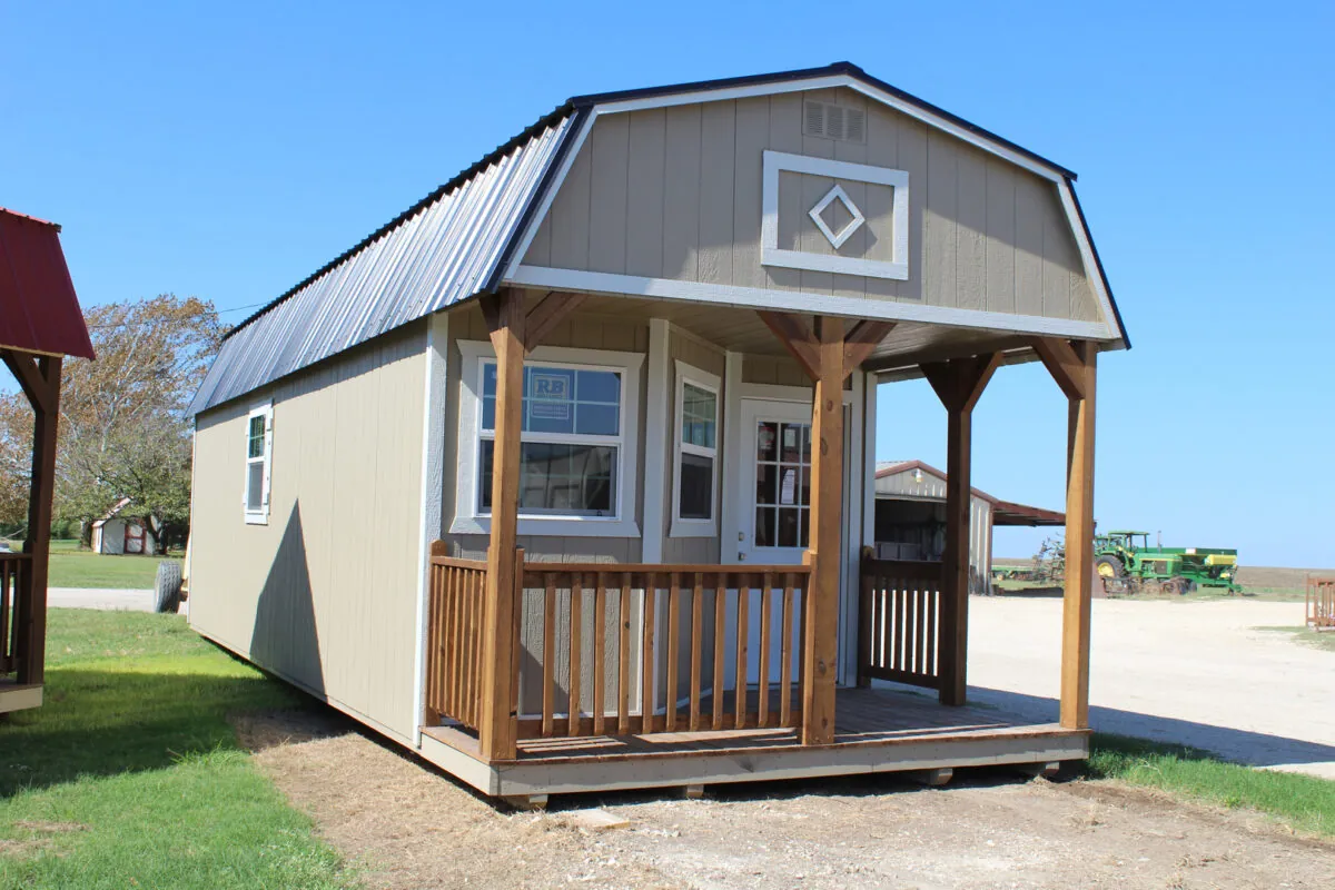 Wolf Valley cabin shell with porch