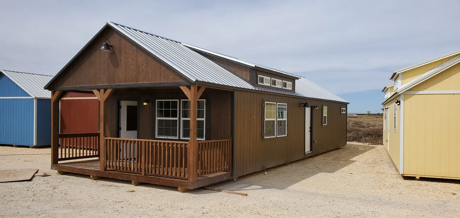 Wolf Valley office shed with porch